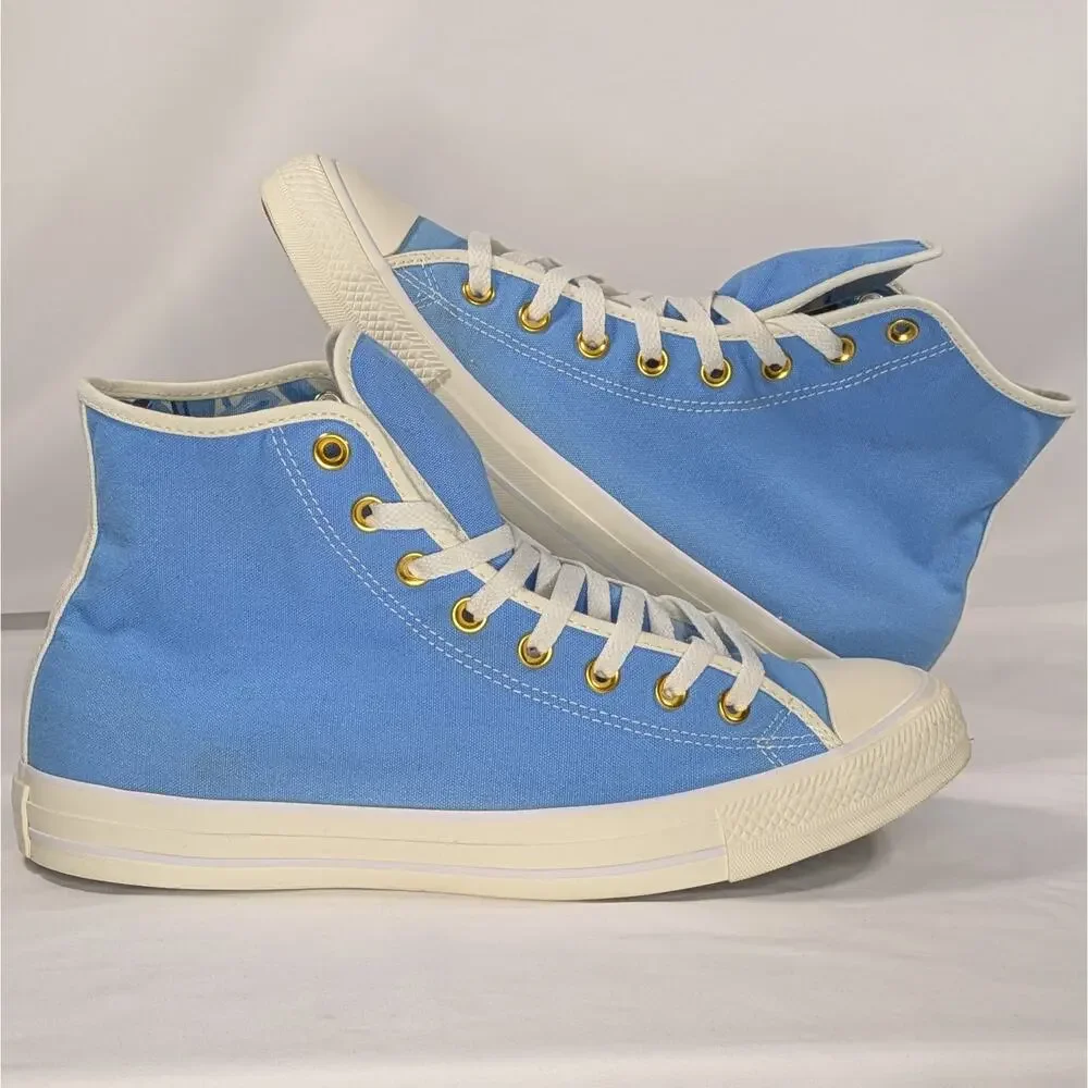Converse UNT1TL3D Hi Top Canvas Hi Royal Blue White / Floral Print Men Size 11.5